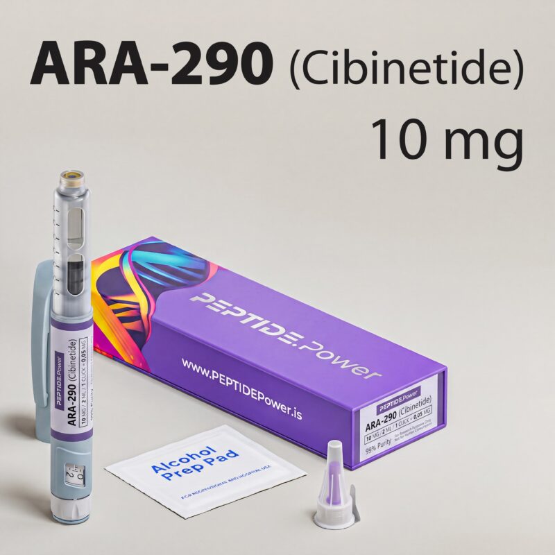 ARA-290: 10 mg - Pluma de Péptido de Investigación Premezclada, 99%+ Pureza (CoA) | PEPTIDE.Power