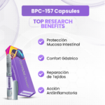 BPC-157 Cápsulas Beneficios: Protección Mucosa Intestinal, Confort Gástrico, Reparación de Tejidos, Acción Antiinflamatoria