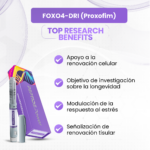 FOXO4-DRI Beneficios: Apoyo a la renovación celular, Objetivo de investigación sobre la longevidad