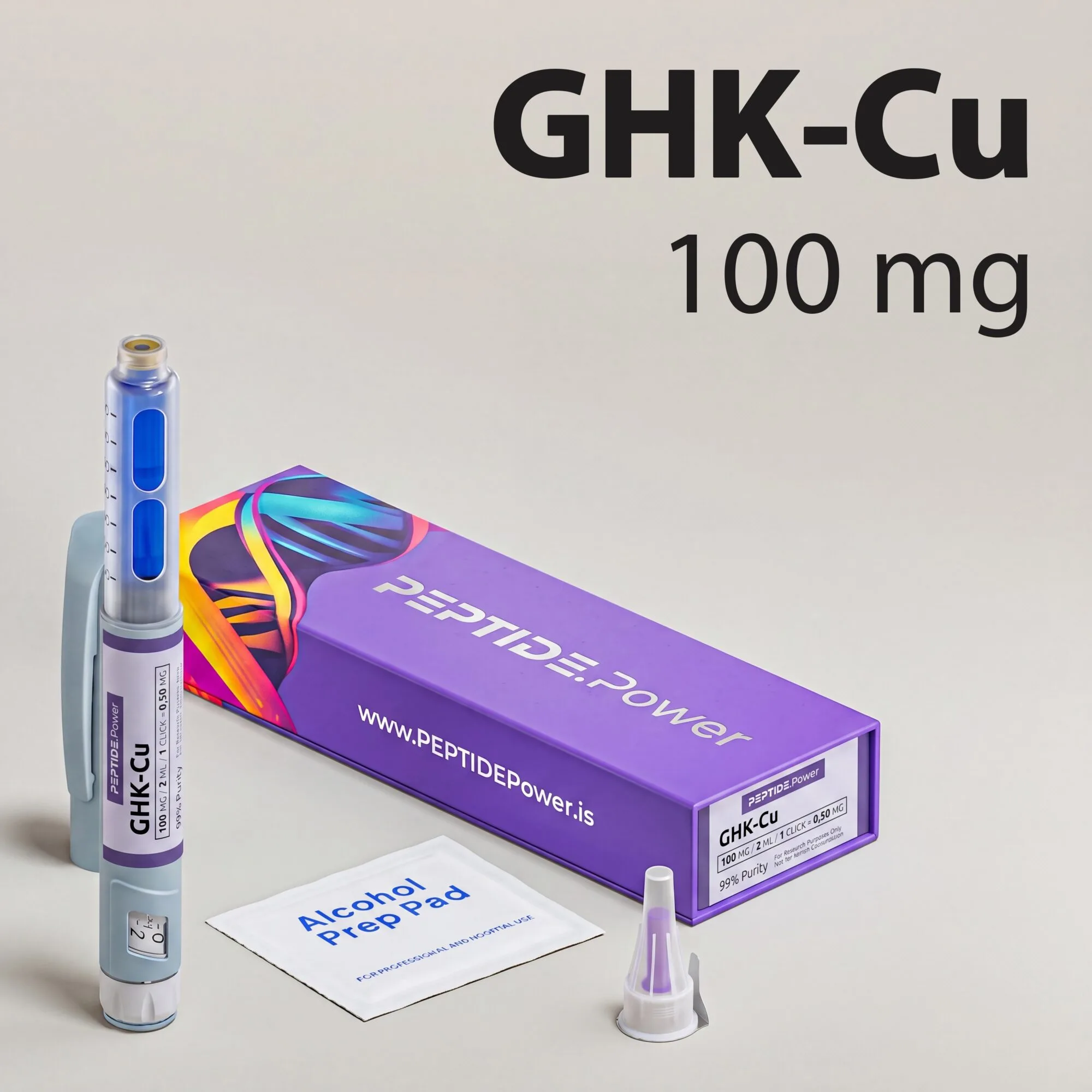 Péptidos de investigación de la CoA de EE. UU. 1 GHK-Cu 100 mg