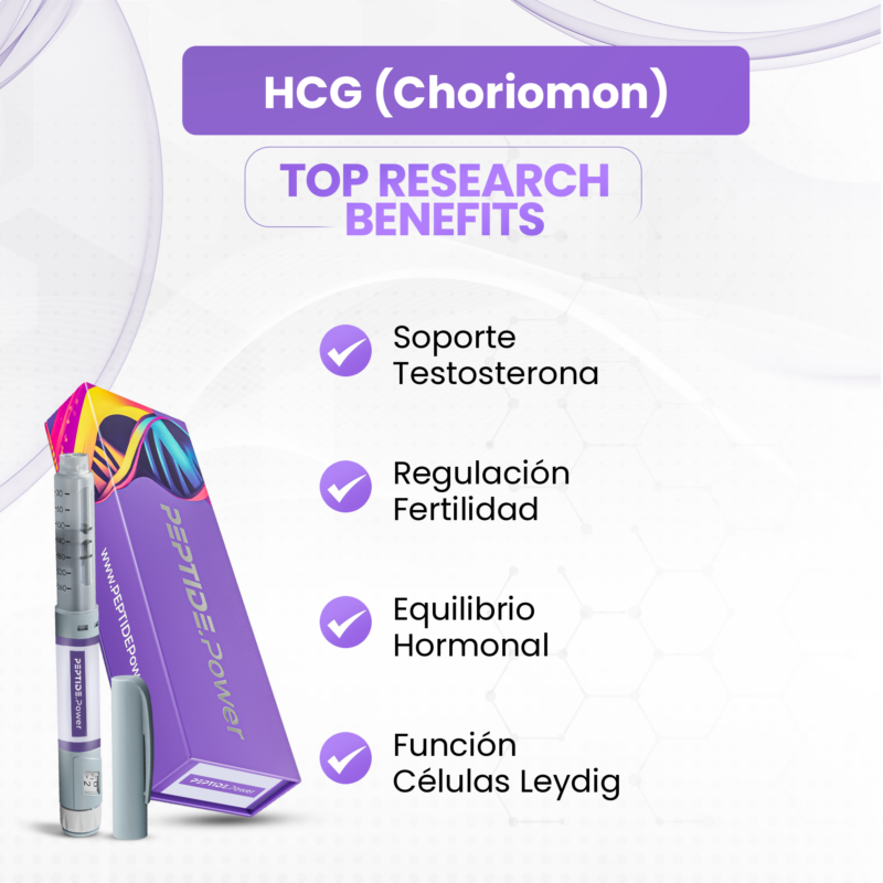 HCG (Choriomon) Beneficios: Soporte Testosterona, Regulación Fertilidad, Equilibrio Hormonal, Función Células Leydig