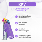 KPV Beneficios: Ayuda a calmar la inflamación, Gut Barrier Support, Equilibrio inmunológico