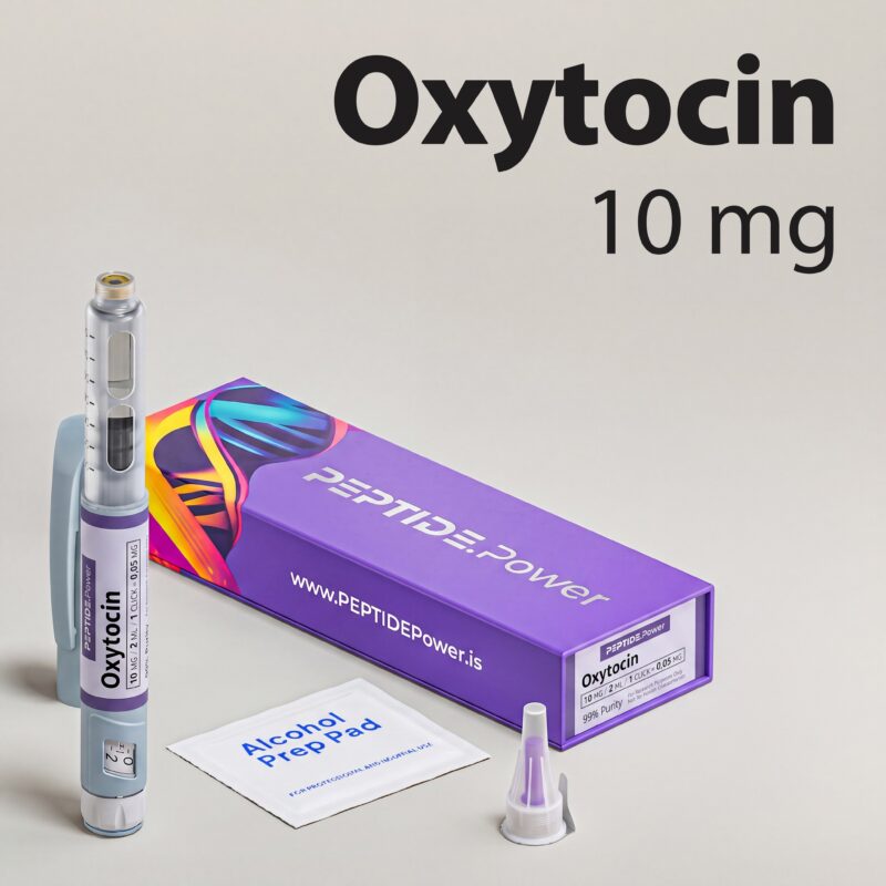 Oxytocin: 2 mg / 10 mg - Pluma de Péptido de Investigación Premezclada, 99%+ Pureza (CoA) | PEPTIDE.Power