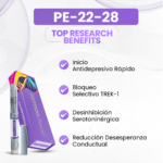 PE-22-28 - Inicio Antidepresivo Rápido, Bloqueo Selectivo TREK-1, Desinhibición Serotoninérgica, Reducción Desesperanza Conductual